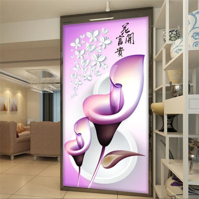 wellyu Custom Photo Wallpaper 3d Mural обои Partial Butterfly Love Horseshoe Liao Guan Aisle Corridor sofa Background Wall paper |