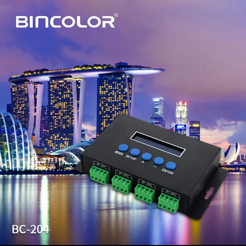 BC-204Artnet для контроллера освесветильник пикселей SPI/DMX Вход протокола Eternet Выход 680 *