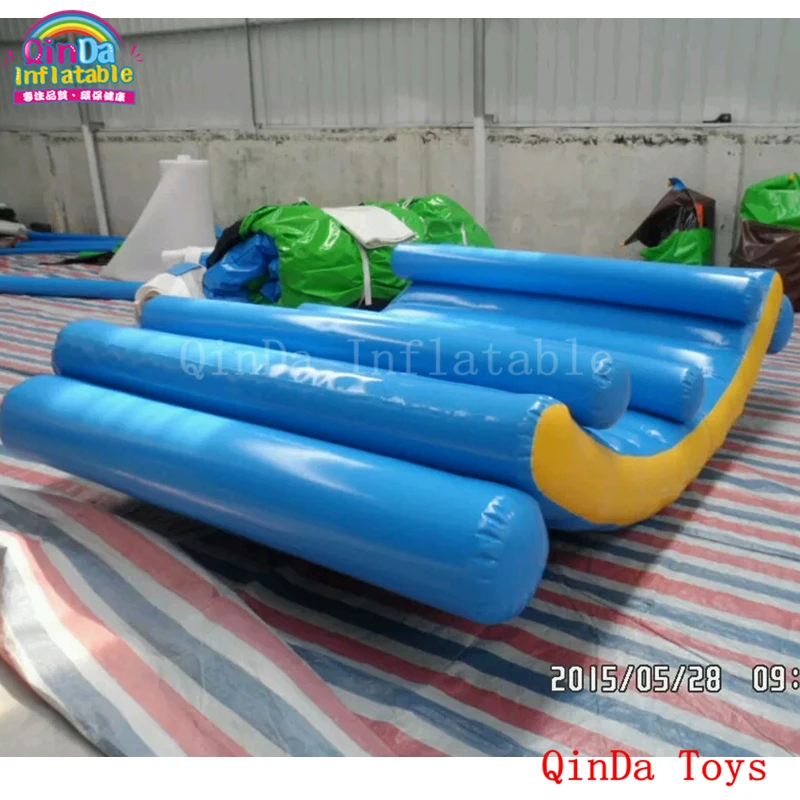 China aqua park toys inflatable floating island blue tube water moon boat with free pump | Игрушки и хобби