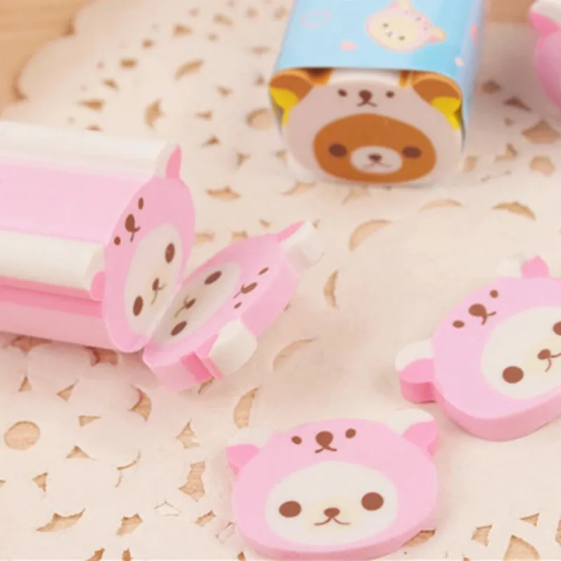 1 шт. милый ластик Kawaii Rilakkuma резиновые ластики коррекция школьные и офисные