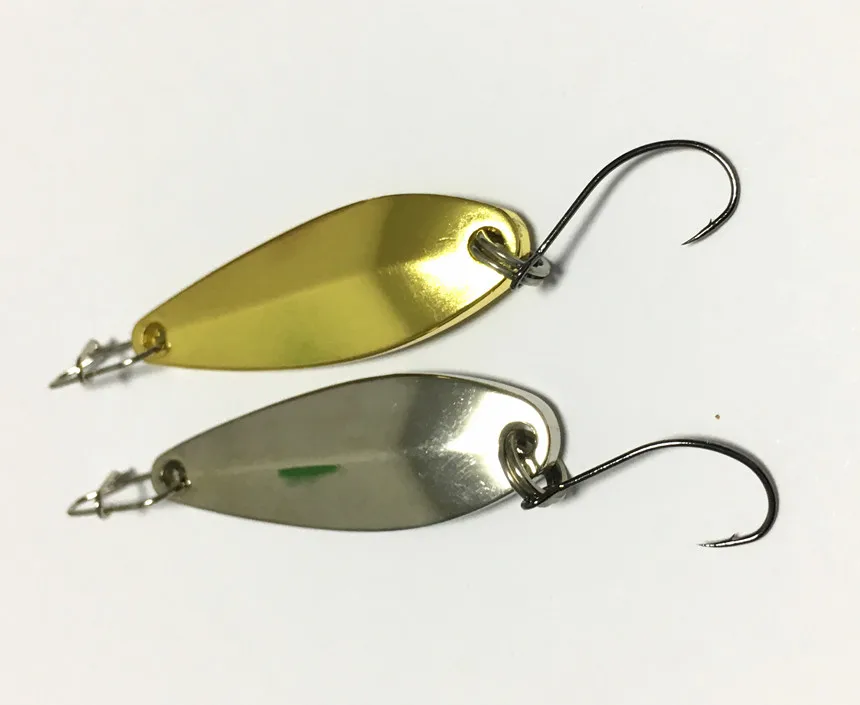 

10PCS/lot 5g4cm metal lure fishing spoons striped bass fishing lure 3Silver colors Artificial bait Fish Tackle