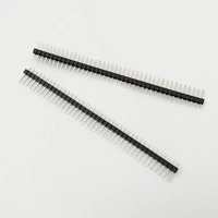100pcs single row needle 1x40p 40pin 2 54mm pitch straight male pin header terminal wholesale price new