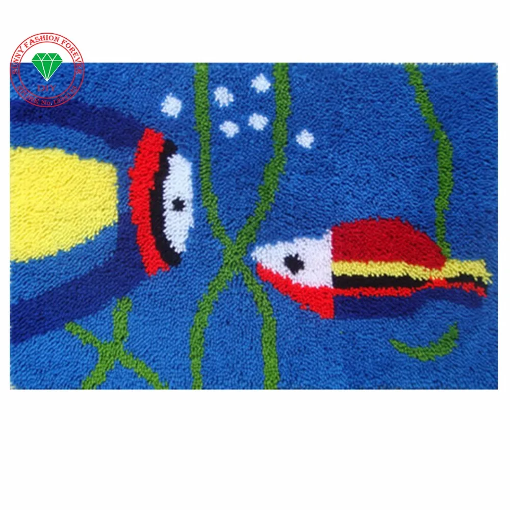 Набор для вышивки с крючком защелкой ковровых покрытий ручной работы набор ниток