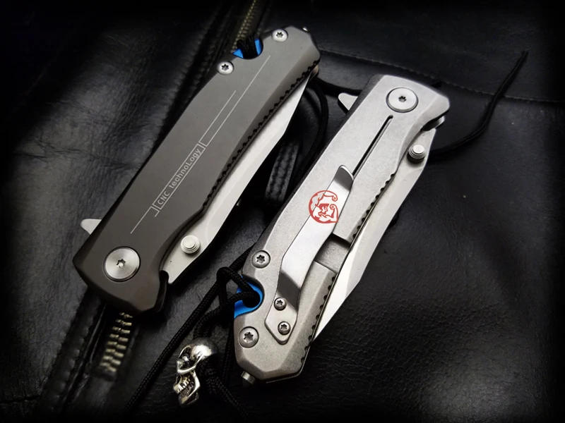 Очень sharpBIGONG герой Тактика Складной нож 9CR18MOV сталь BladeTitanium покрытый стальной руль