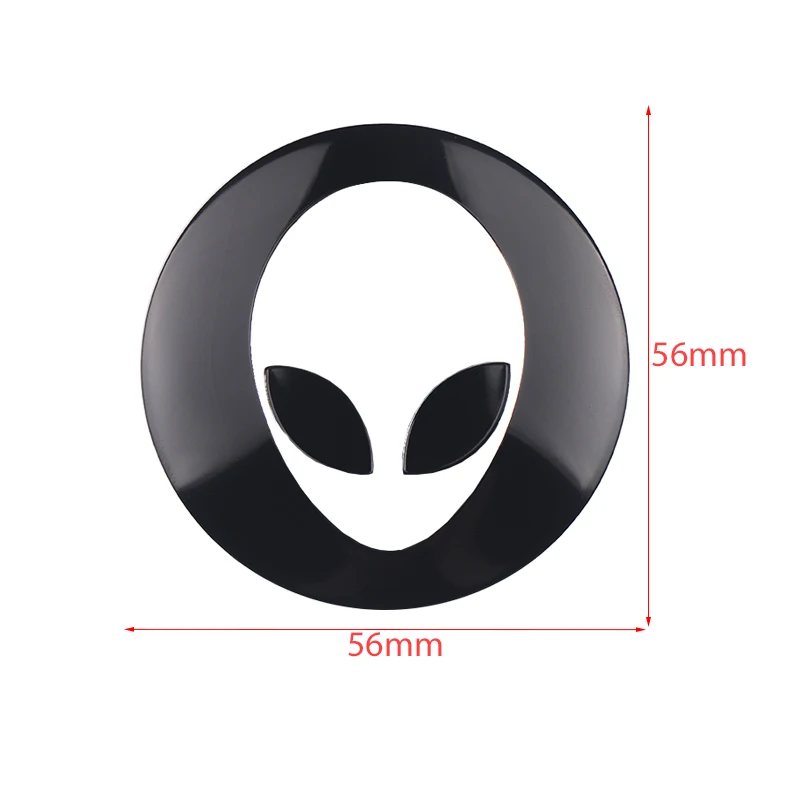 Стайлинг автомобиля 4 шт. 56 мм 3D металлический Alienware эмблема головы