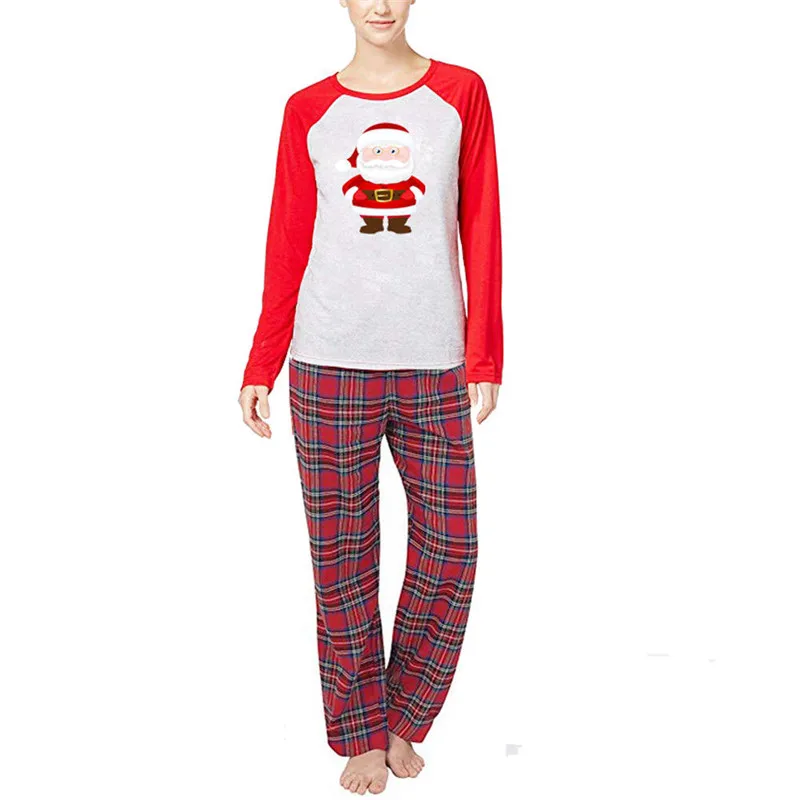 NEW Style 2 pieces Set XMAS Family Matching Christmas Pajamas Women's Mens Kids Sleepwear Nightwear | Мать и ребенок