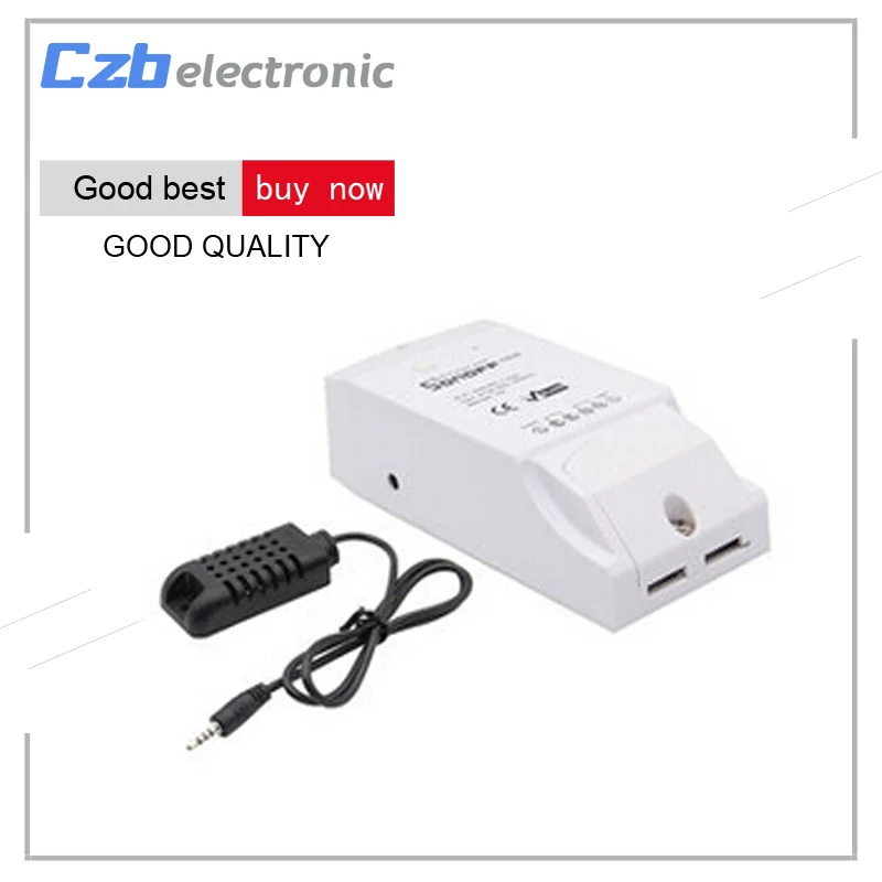 Sonoff TH16 DIY 16A 3500 Вт умный дом WI-FI Беспроводной Температура влажность переключатель