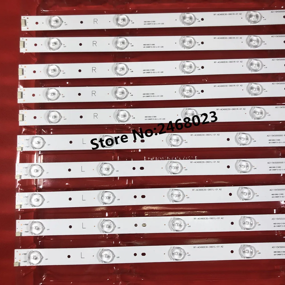 Светодиодный подсветка полосы 12 лампа для KD-49X6000D GJ-2K16-490-D712-P5-L R 01N21 01N22 TPT490U2 49PUS6401