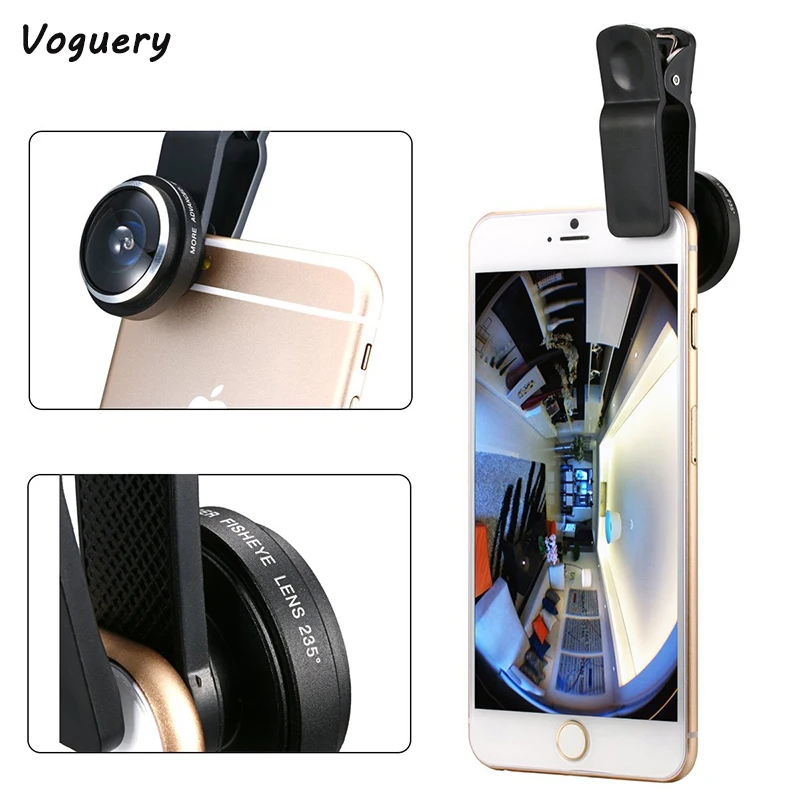 Универсальный Съемный Fisheye клип Объективы для телефонов Камера Наборы 235