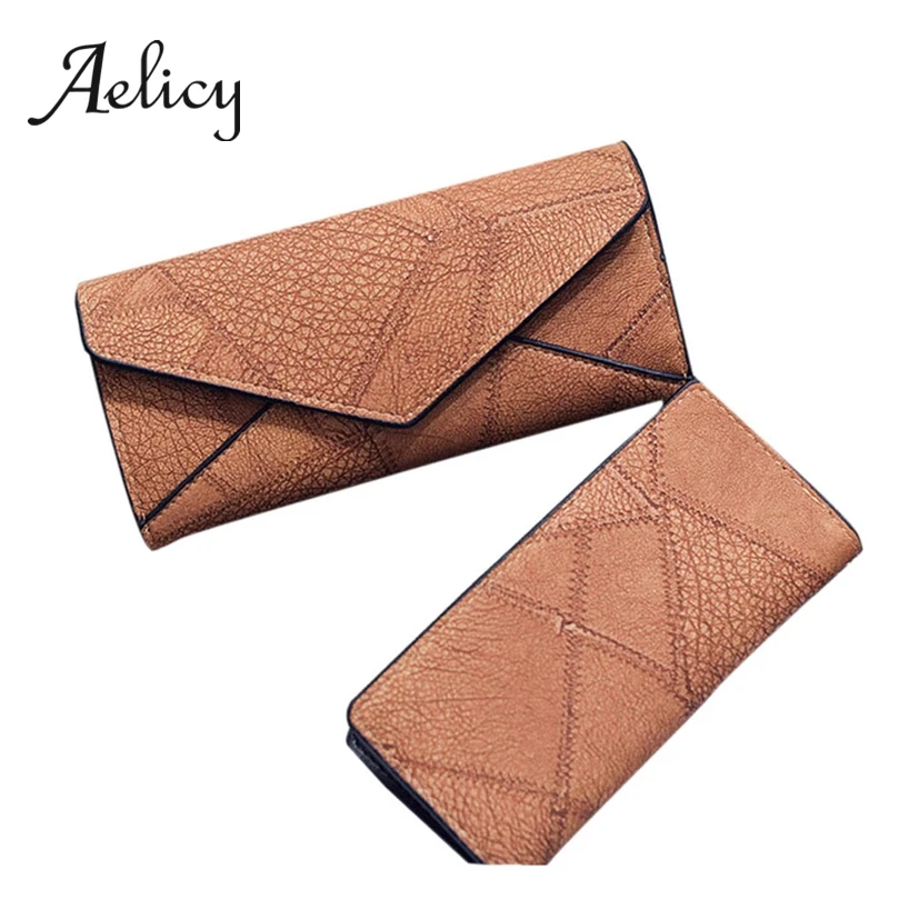 Aelicy Женская многофункциональная композитная сумка Ретро стиль Длинный кошелек