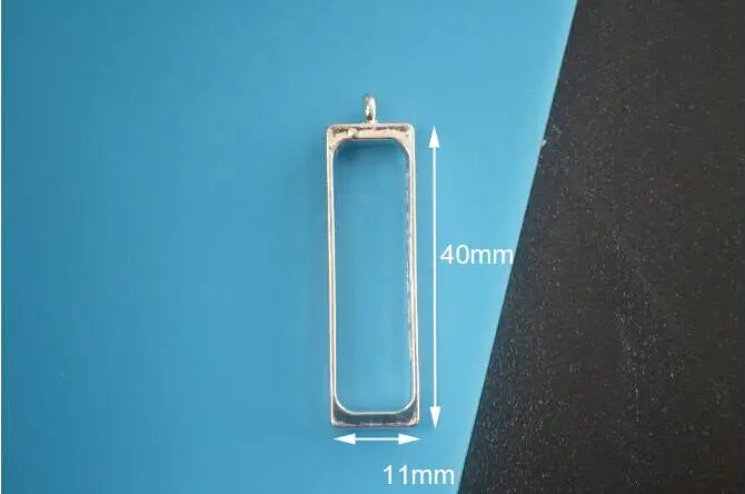 white-k rectangle 5 шт. 7 форма металлическая рамка DIY эпоксидная смола для изготовления ювелирных изделий изделия из смолы подарки ручной работы Цветочные геометрические формы УФ Смола ожерелье - Окраска металла: white-k rectangle
