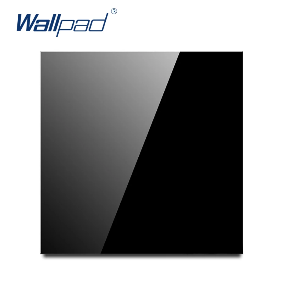 Черное стекло Wallpad L6 плоская Пустая Крышка для украшения пустых
