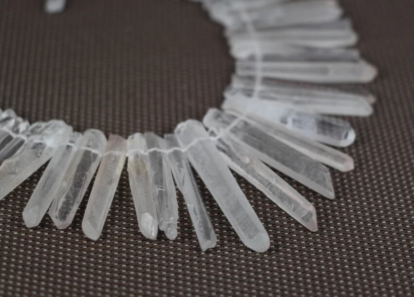 Полнонитевая НЕОБРАБОТАННАЯ Хрустальная подвеска класса ААА просверленная с