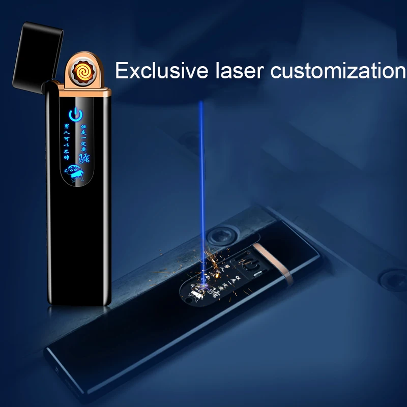 Mini metal double-sided point USB charging customized electronic cigarette lighter wholesale Amazon AliExpress agent | Дом и сад