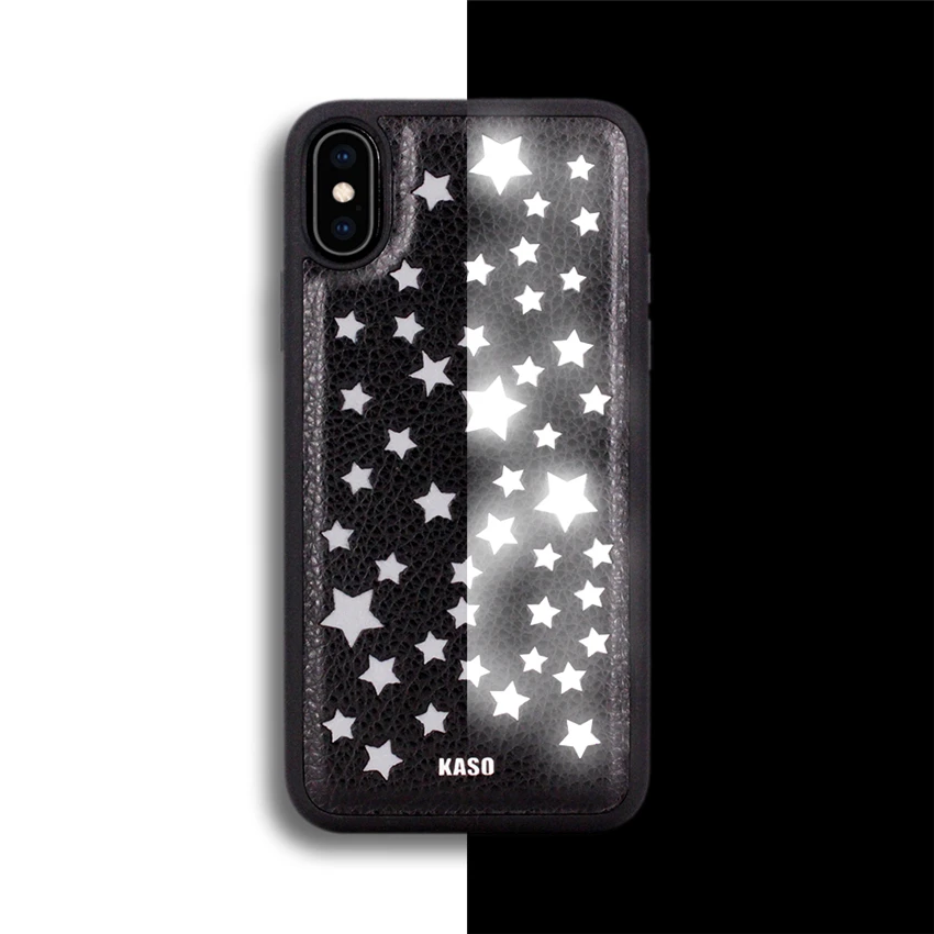Модный чехол для телефона Liutin флуоресцентный Voor с заклепками iPhone 7 8 Plus X кожаный