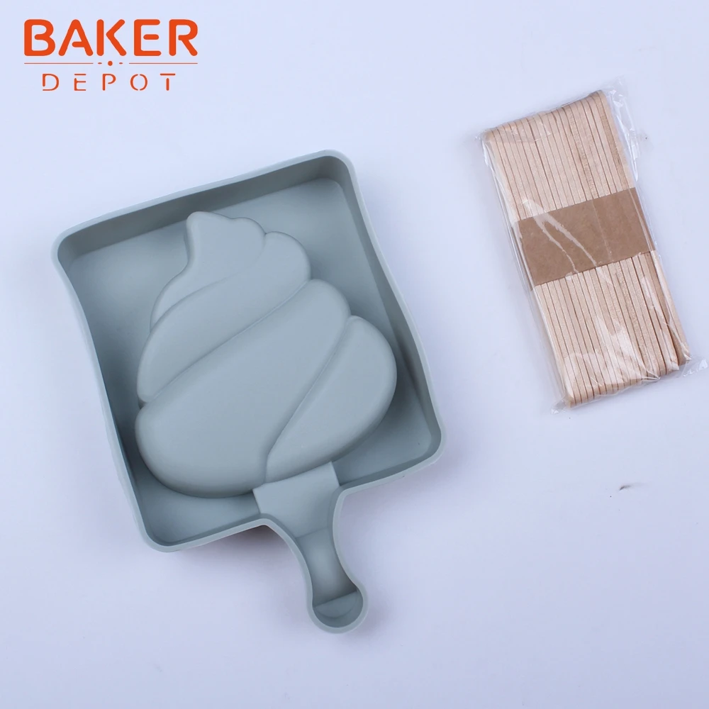 BAKER DEPOT силиконовая форма для мороженого замороженный ледяной куб лоток детские