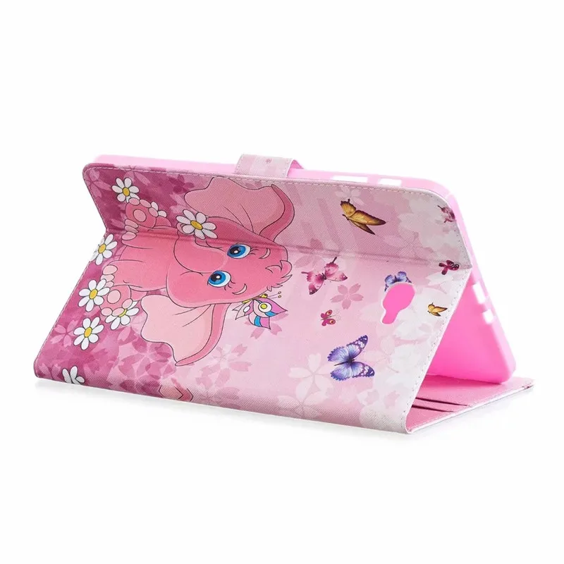 Kawaii Единорог кошка щенок чехол для SM-T580 Tab A6 10,1 Чехол-чехол для samsung Galaxy Tab A 10,1 T585 T587 чехол для планшета
