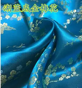 90 см* 100 см парча ткань Cos кимоно костюм Cheongsam шелковая парча ткань/Сливовая серия Косплей свадебное платье Farbic - Цвет: 12