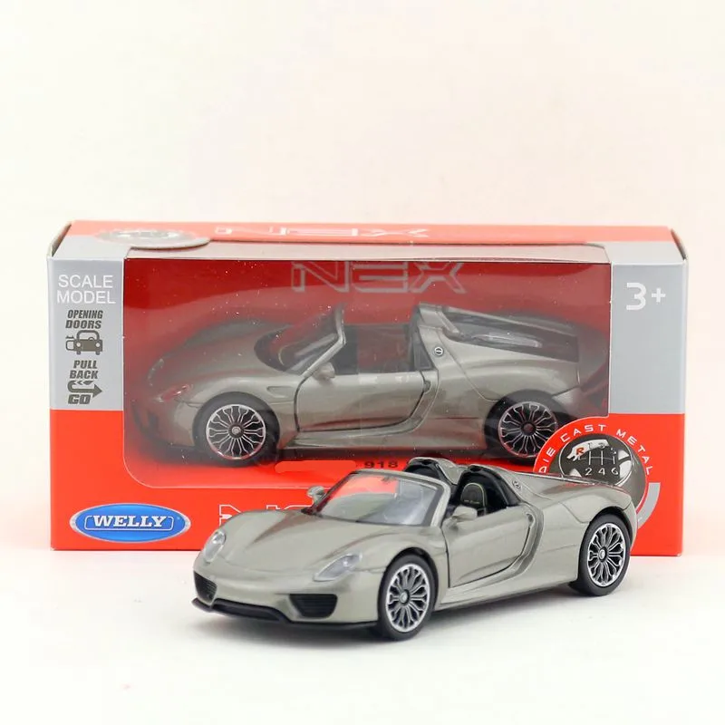 Welly 1:36 Масштаб 918 Spyder трансформируемая супер Игрушечная машина литая модель