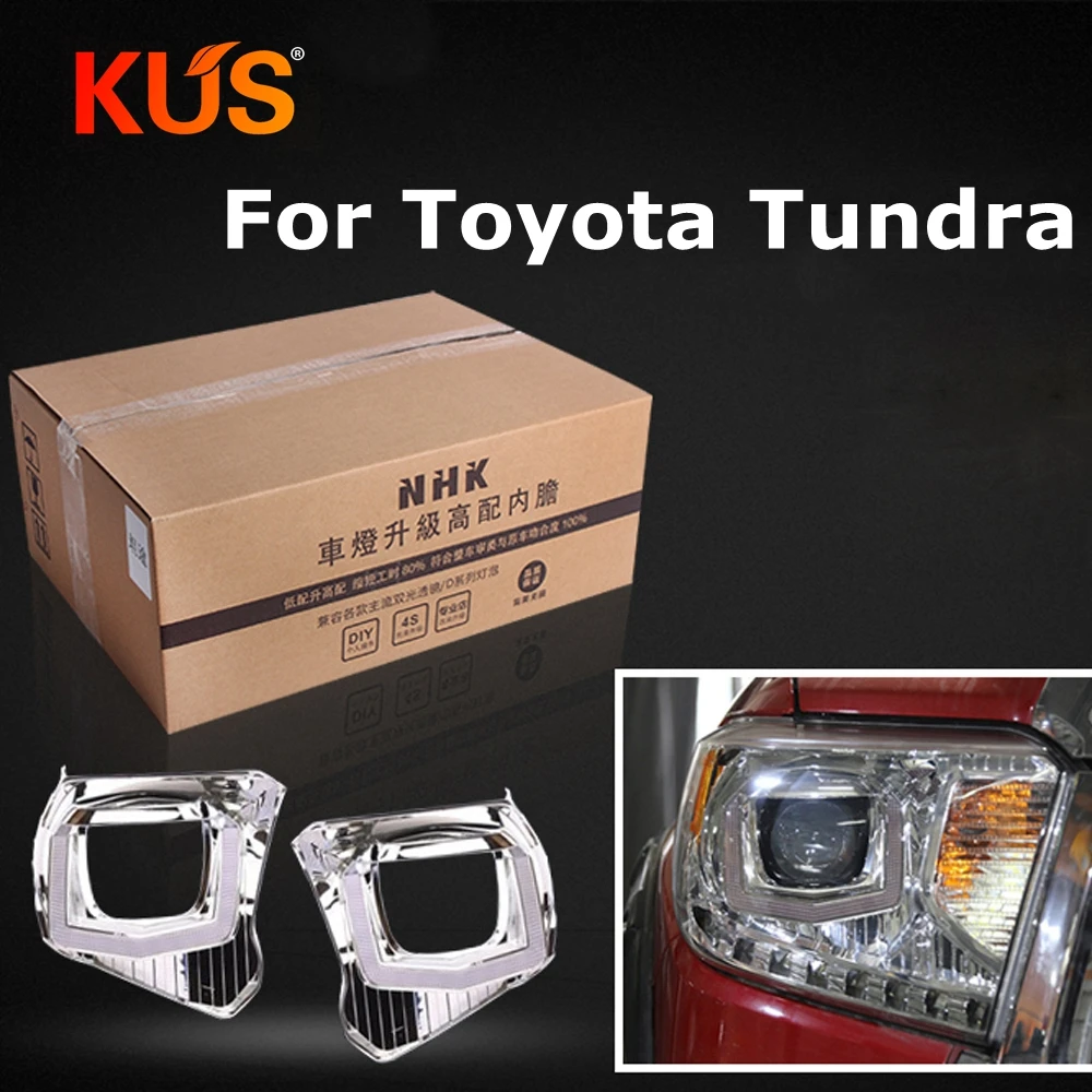 car headlight headlamp high liner lamp upgrade for Toyota Tundra without Damage HID Projector Lens q5 hella5 Car assembly | Автомобили и
