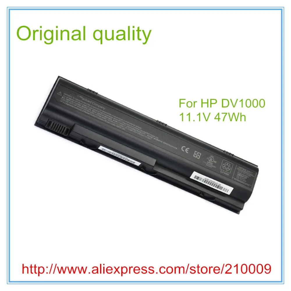 Оригинальный 6-элементный Аккумулятор для ноутбука DV1000 ZE2000 DV1600 DV1700 DV4000 DV5000 HSTNN-DB09 PJ06, бесплатная доставка
