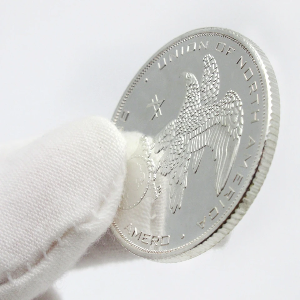 Североамериканский Союз свободы серебряные монеты Мексика гонрас губа статуя