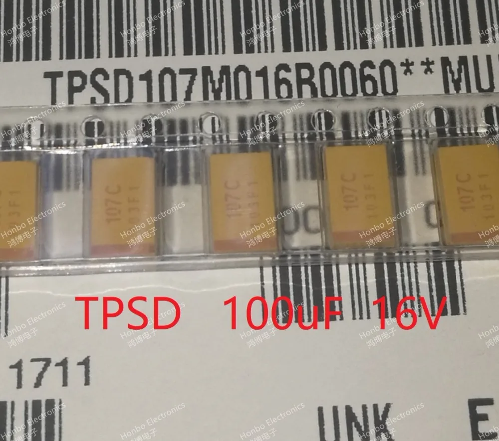 Новинка поверхностный монтаж танталовая крышка TPSD 22 мкФ 33 47 100 220 330 25V 16V 10V 6 3