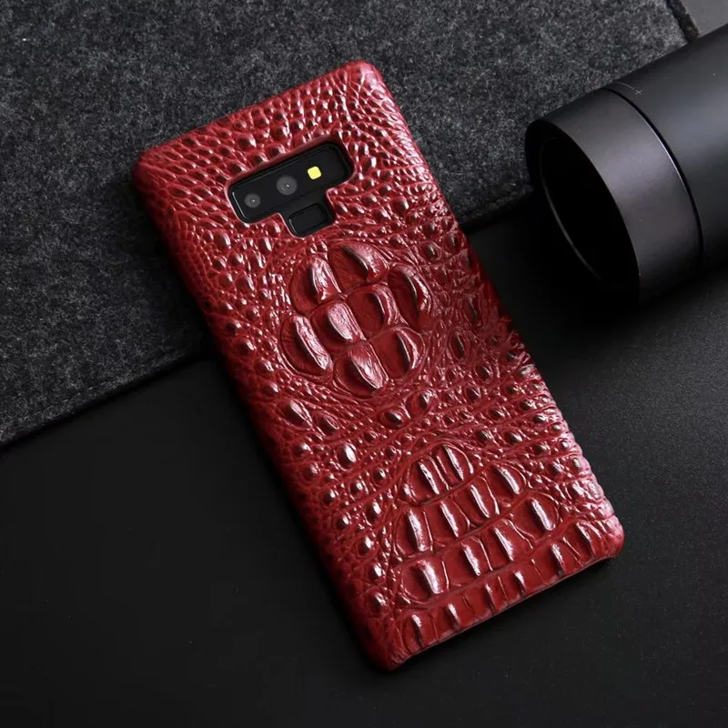 Чехол из натуральной кожи для Samsung Galaxy Note 9 классный чехол роскошный с рисунком