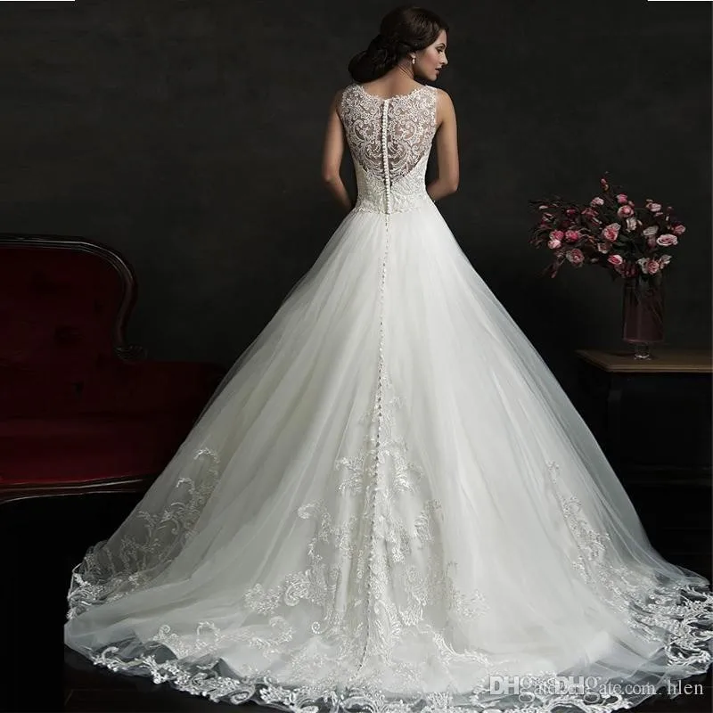 Винтажные дешевые свадебные платья Amelia Sposa без рукавов с оборками многослойное