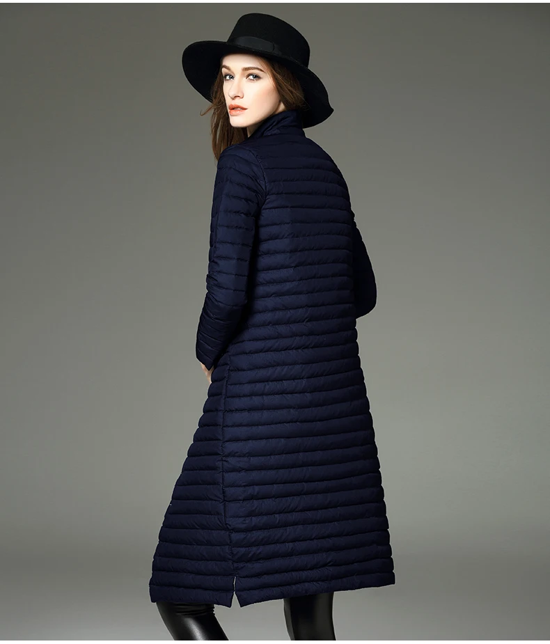 

Autumn and winter fashion wild single breasted down jacket Slim large size selection