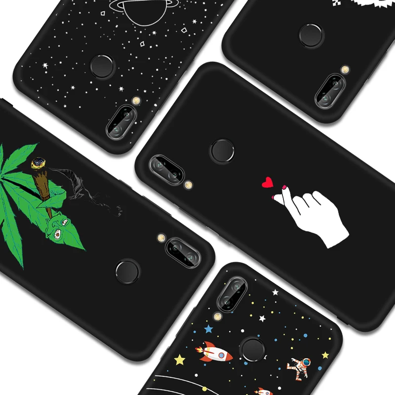 ТПУ чехол для телефона с рисунком для huawei Honor 8X Max 9X Pro Note 10 9 Lite 7X V9 Play 6C Pro Magic 2 Space Cartoon Cover Patten Coque