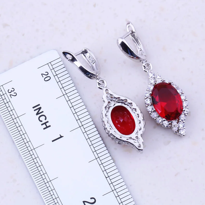 Женский ювелирный комплект из серебра 925 пробы с белым цирконом | Украшения и