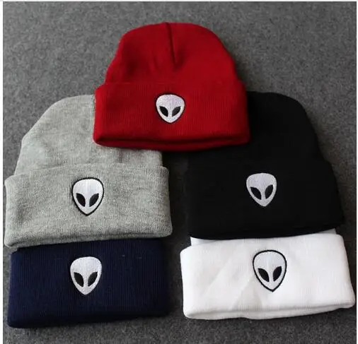 2020 шерстяные теплые вязаные шапки для фанатов инопланетянина НЛО сезон осень