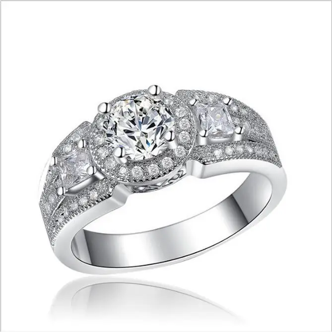 2019 Лидер продаж медные кольца для Для женщин Модный кубический цирконий