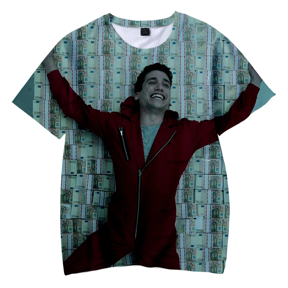ТВ сериал бумажный дом La casa de papel 2019 новая детская одежда 3D для мальчиков и девочек