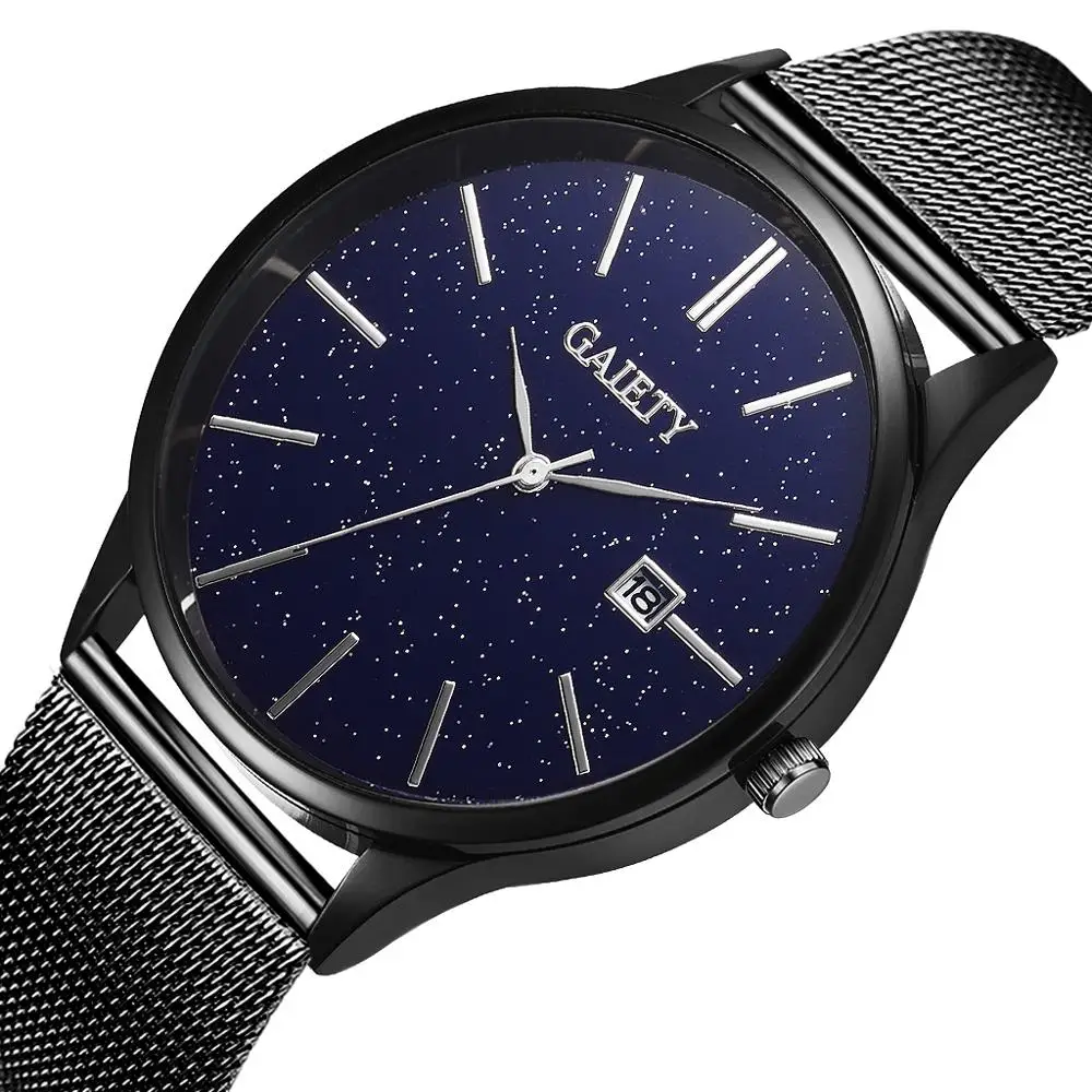 Мужские часы ультратонкие наручные Erkek Kol Saati Reloj Hombre|Кварцевые мужские часы| |