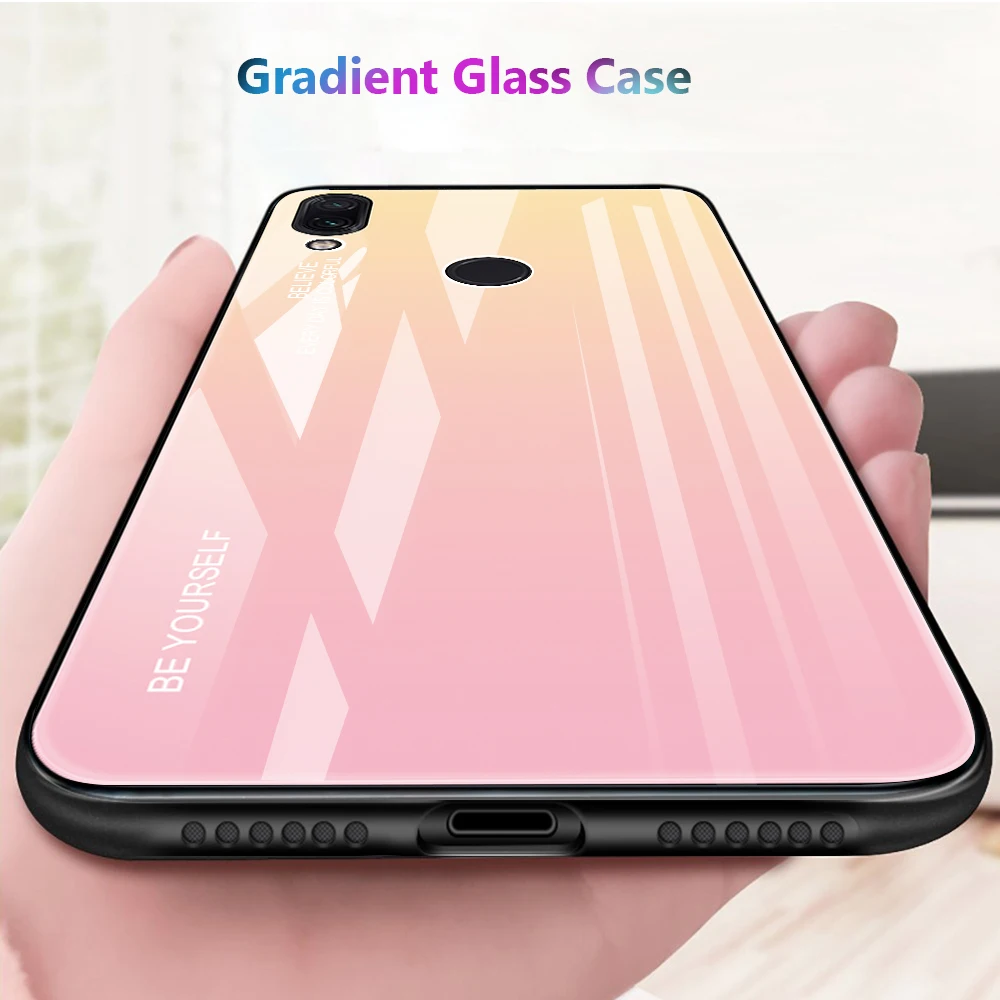 Чехол из закаленного стекла для телефона XiaoMi A1 A2 Lite Mi9 Mi 9 SE 8 RedMi Note 7 Pro RedMi 7 6 6A 6 PRO Жесткий чехол с полным покрытием - Цвет: Yellow