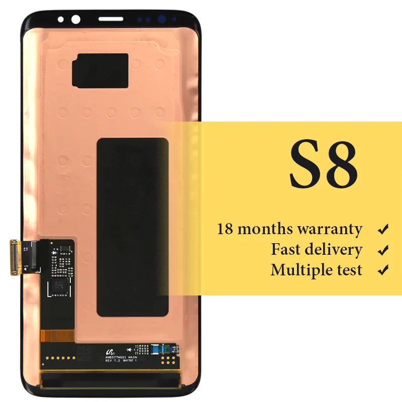 Без битых пикселей OEM качество для samsung S8 G950 ЖК экран мобильного телефона G950F