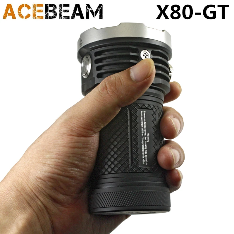Acebeam X80GT фонарик комплект 18 * CREE XHP50.2 Макс 32500 люмен луч бросать 369 м с 4 IMR 3100 мАч