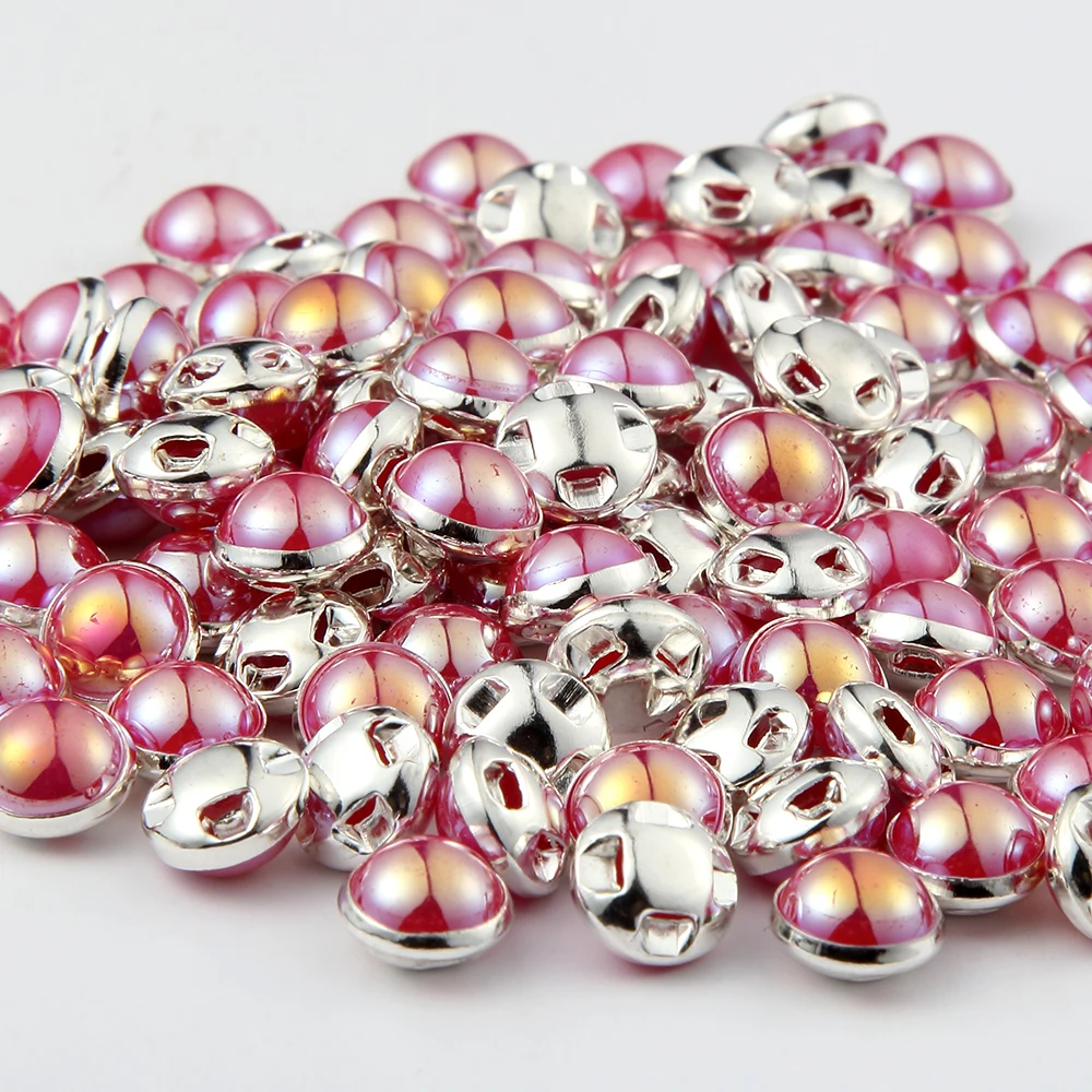 Новинка 8 мм 50 шт. круглые стразы жемчужные пуговицы швейные инструменты