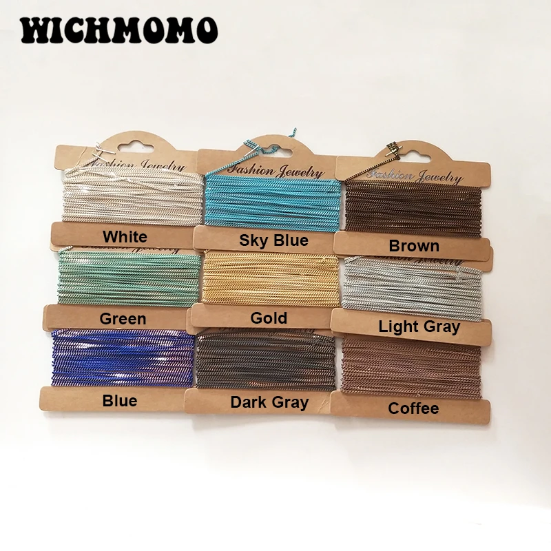 

2021 New 500cm/bag Jewelry Copper Chains Chain/Rainbow Colors for DIY Chain Necklace Accessories Findings