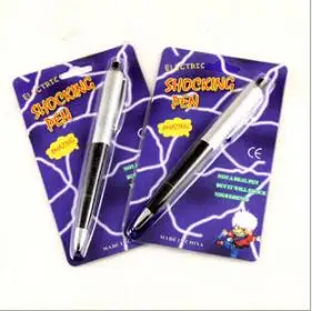 Очень забавная ручка с электрошоком игрушка полезный гаджет шутка розыгрыш