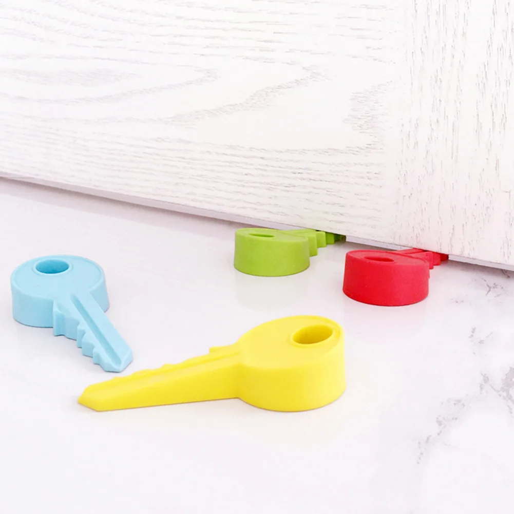 Силиконовая резиновая дверная пробка ключ стиль домашний декор Клин для защиты
