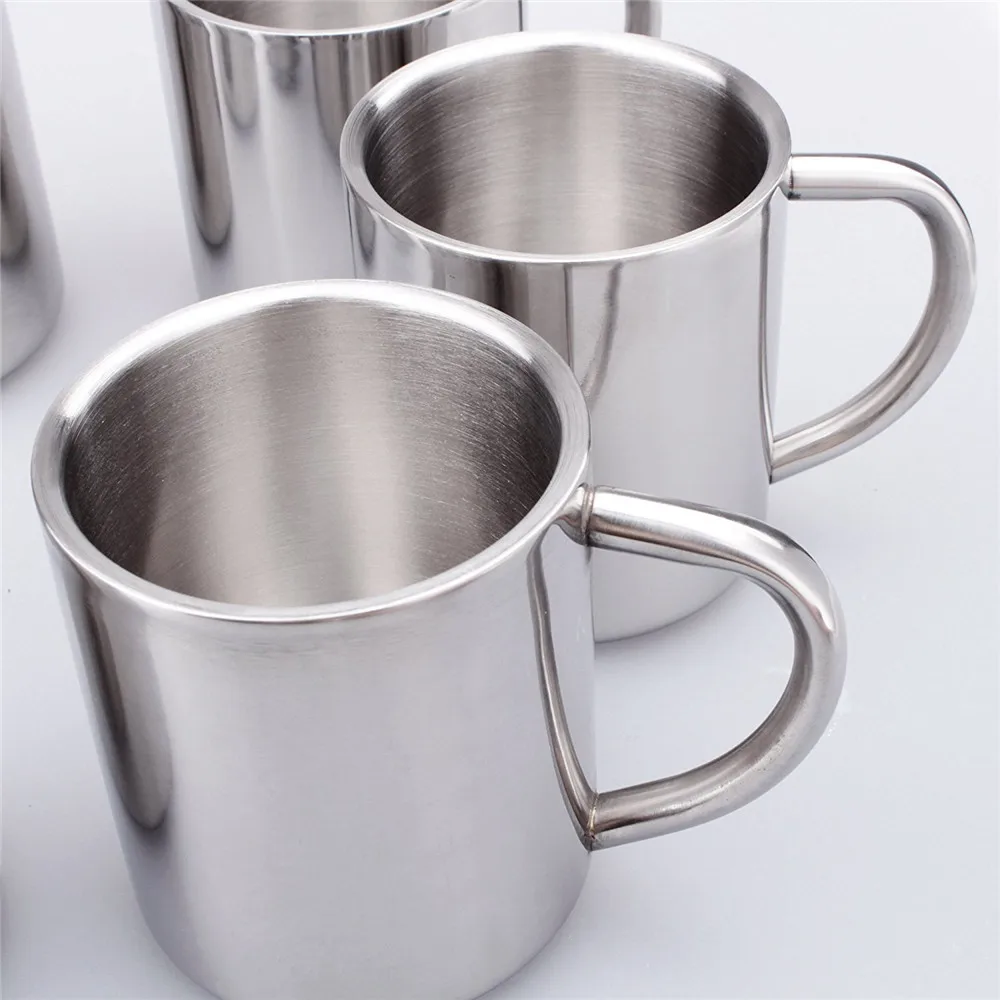 Realand Премиум из нержавеющей стали кружки для воды с двойными стенками кофе сок