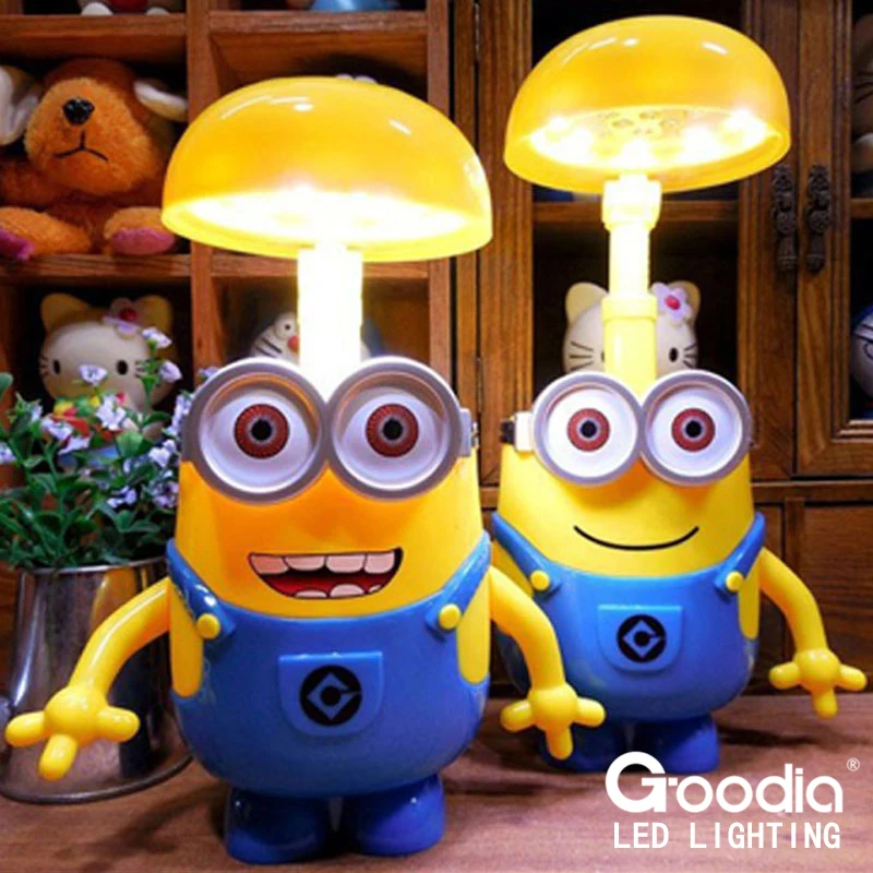 Миньоны зарядки лампы обучения лампа настольная LED ночник Применение как