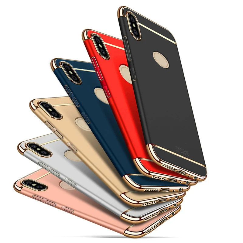 Роскошный чехол для Xiaomi Redmi Note 5 Pro с защитой на 360 градусов жесткий 3 в 1 из