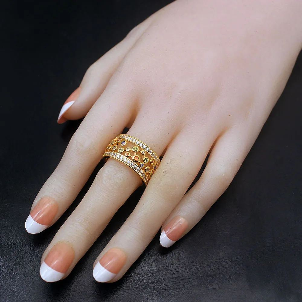 Рождественские подарки Morganite Peridot гранат Мульти Драгоценные камни желтое золото