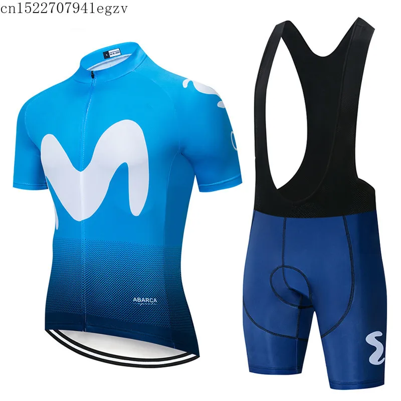 Movistar 2019 Лето Велосипеды Джерси pro team летнее с коротким рукавом велосипед