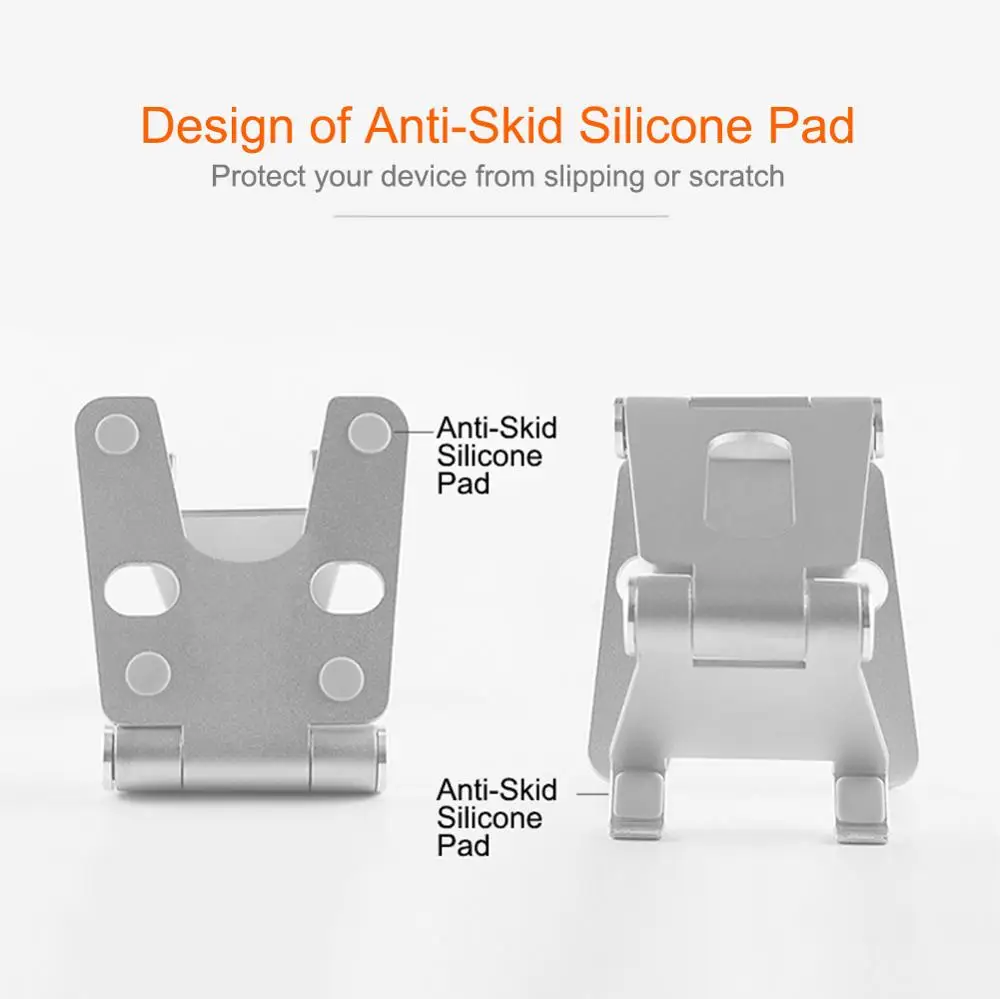 Двойной складной регулируемый сотовый телефон стойка для регистрации