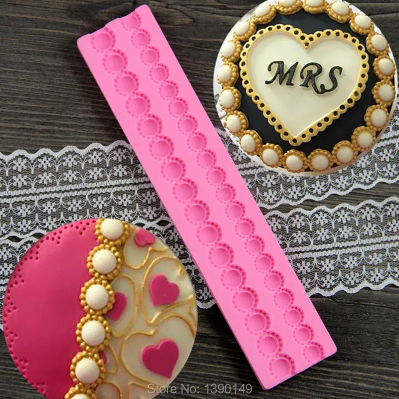 Тиффани жемчужные бусины силиконовая форма для тортов форма для фонданта декорирования инструменты Вилтон поп.